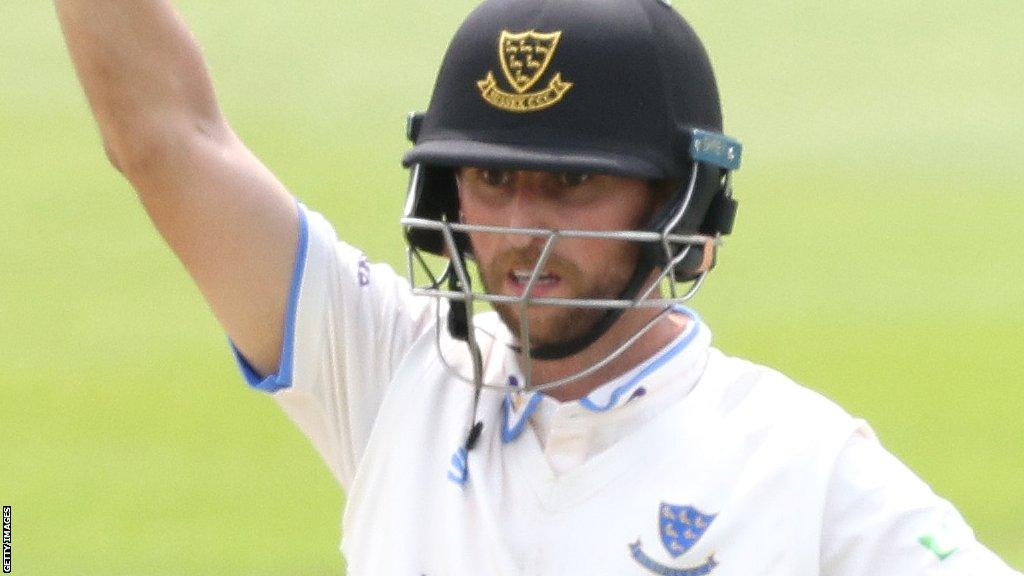 Fynn Hudson-Prentice batting for Sussex