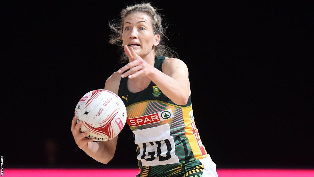 Karla Pretorius playing for South Africa