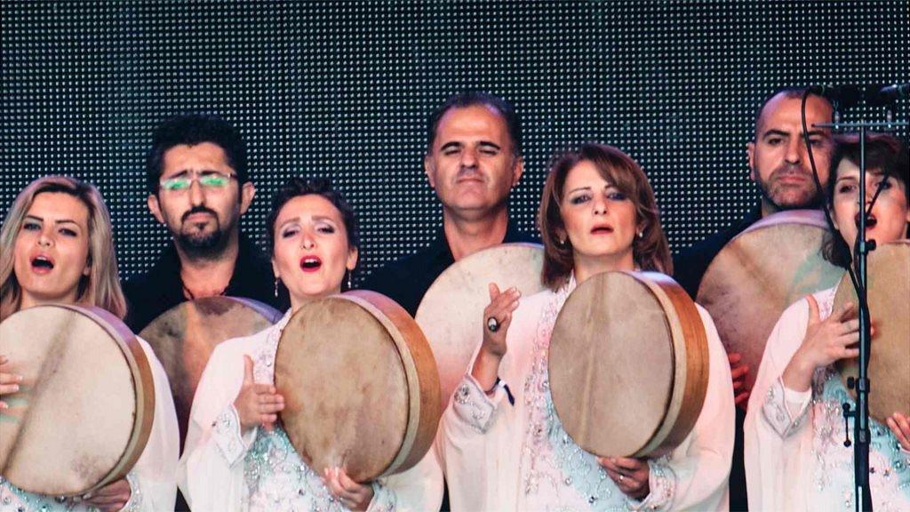 Members of The Orchestra of Syrian Musicians