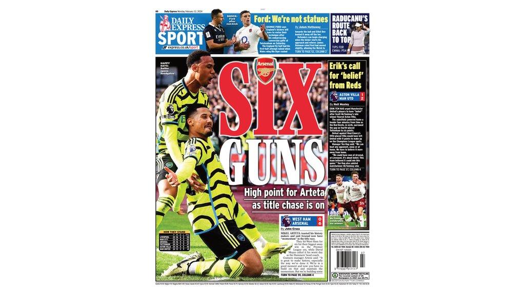 Daily Express back page