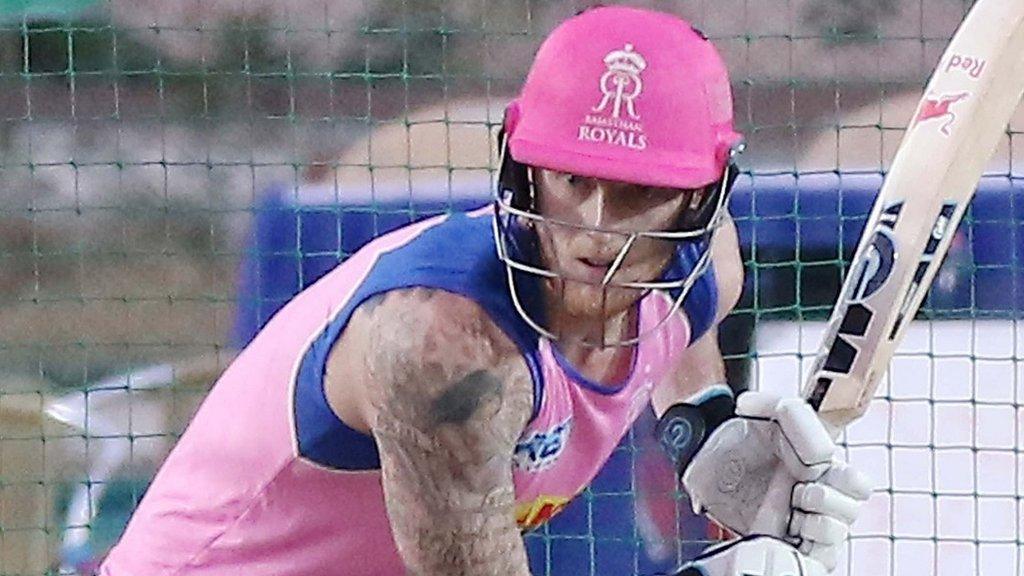 Ben Stokes playing for Rajasthan Royals