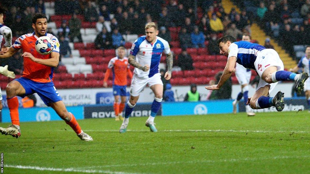 Daniel Ayala heads home his first goal of the season to give Blackburn a first win in six league games