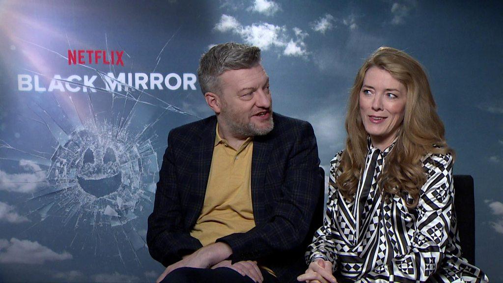 Charlie Brooker and Annabel Jones