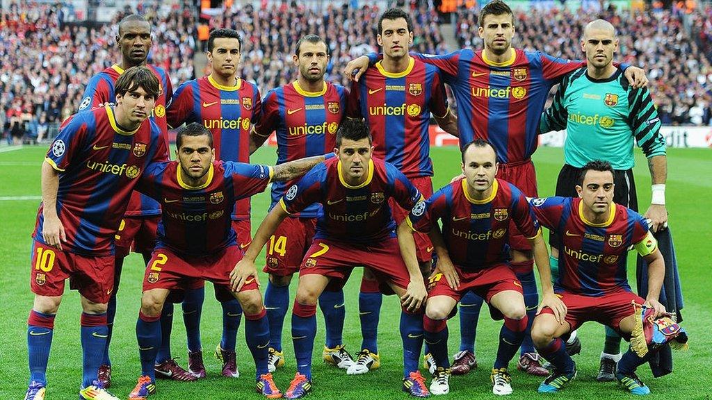 Barcelona's 2011 Champions League winning side