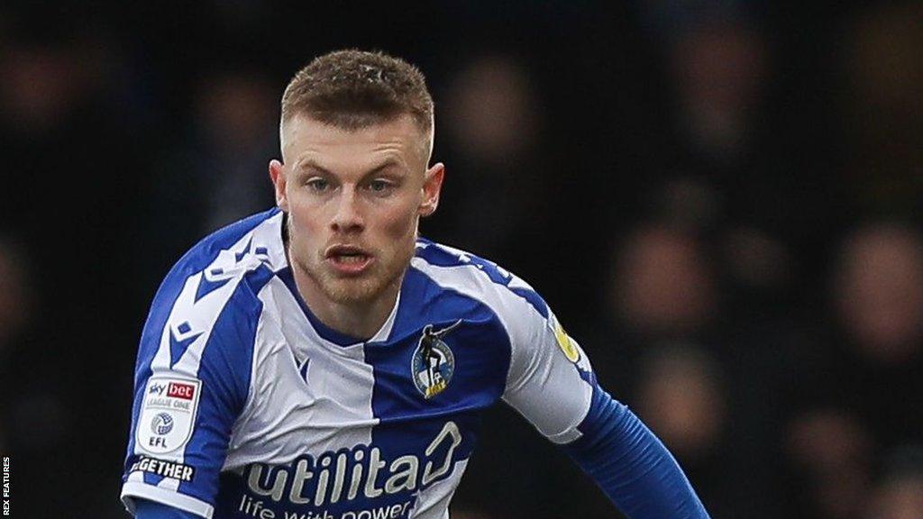 Calum MacDonald in action for Bristol Rovers