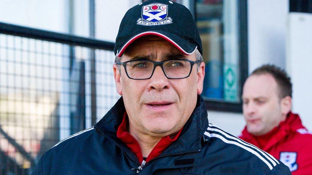 Ayr United manager Ian McCall