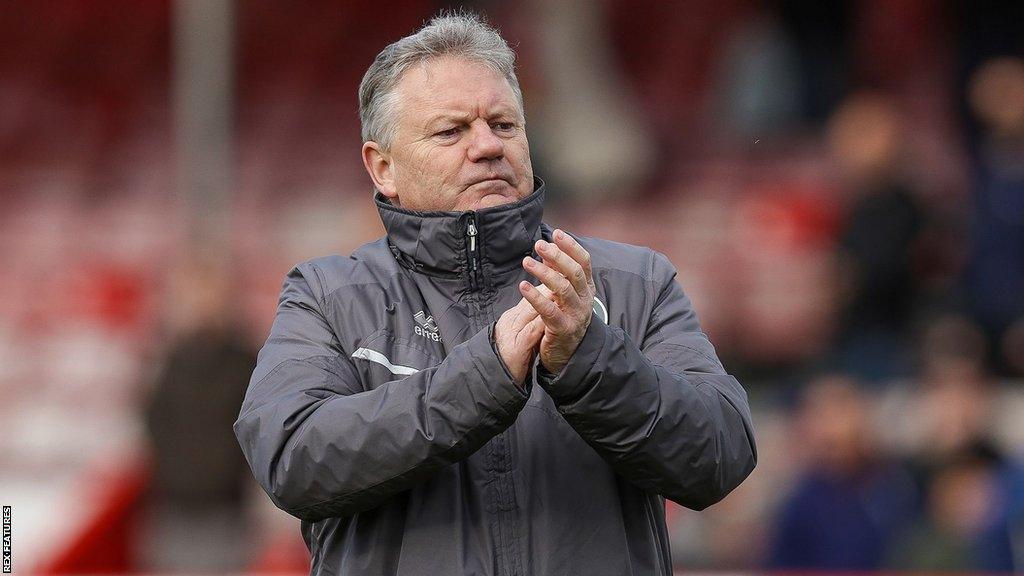 John Yems during his time in charge of Crawley Town