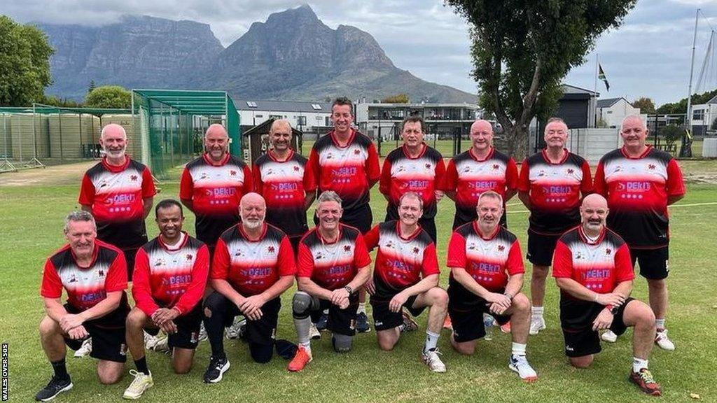 Back row L-R: Phil Leeds (Dolgellau), Simon Wood (Carew), Keri Chahal (Swansea), Matt Phillips (Cardiff), Steve Powell (Builth Wells), Paul Rees (Pontardulais), Michael Cann (Cardiff), Paul Donovan (manager) Front row L-R: Steve Maddock (Briton Ferry Steel), Malith Madurasinghe (Chepstow), Roy Emmott (Newport Fugitives), John Jones (Skewen, Capt), Iwan Rees (Llanelli, Capt), Mark Davies (Ynysygerwn), Julian Ballinger (Miskin Manor)