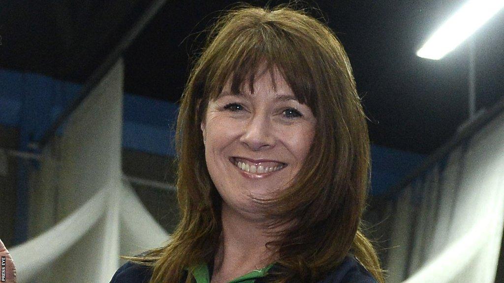 Then Sport NI chief executive Antoinette McKeown in 2014