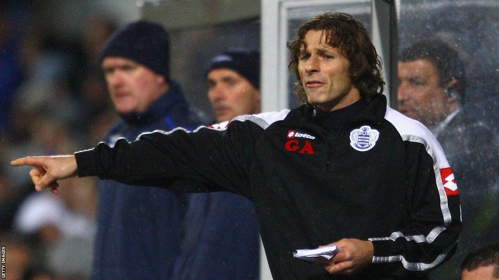 Gareth Ainsworth in charge of QPR in October 2008