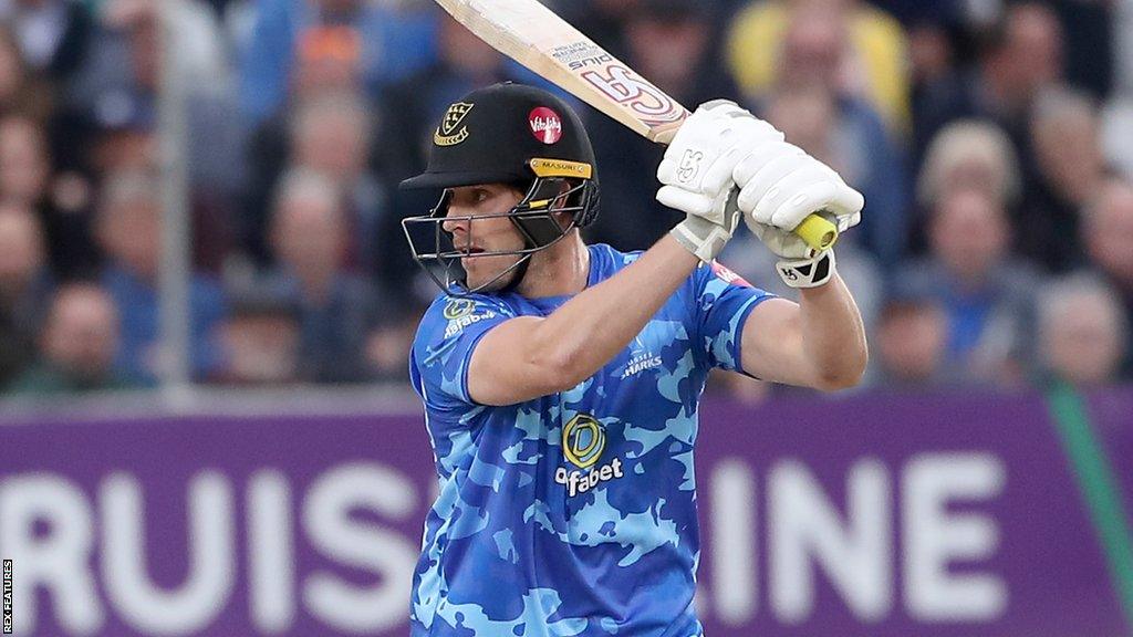 Michael Burgess batting for Sussex Sharks