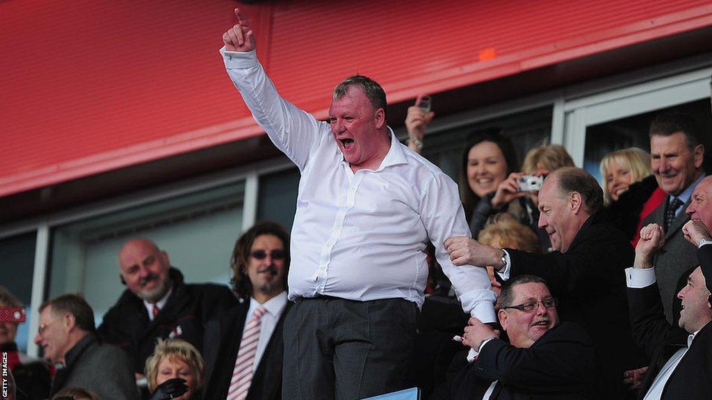 Rotherham football manager Steve Evans