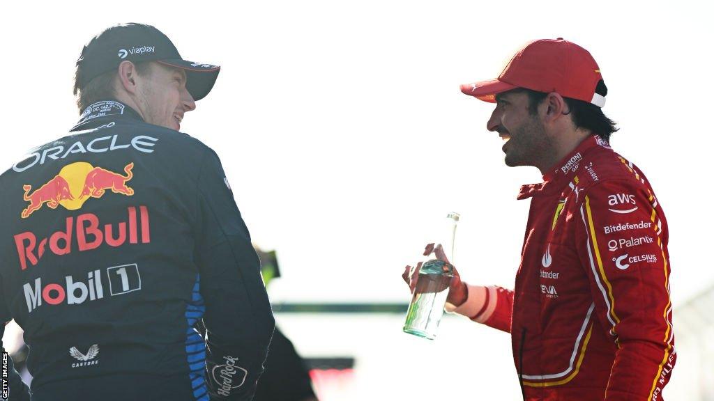 Max Verstappen and Carlos Sainz