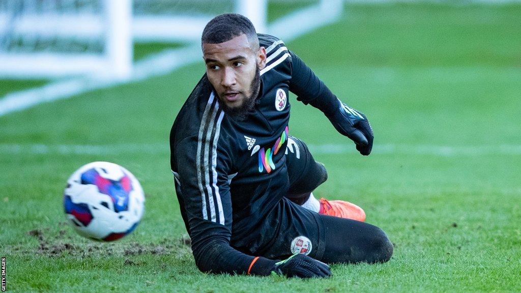 Ellery Balcombe in action for Crawley Town