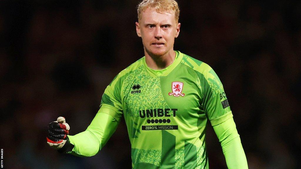 Middlesbrough goalkeeper Tom Glover