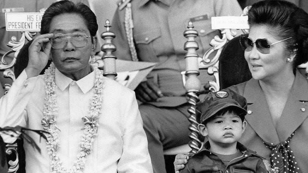 Philippines President Ferdinand Marcos and his wife Imelda