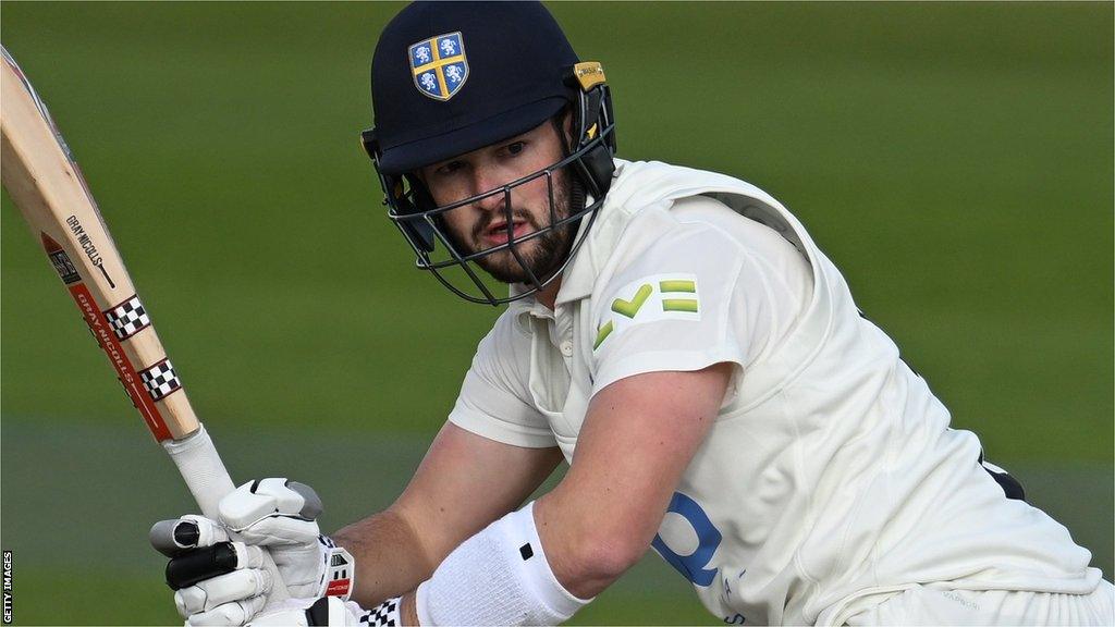 Ollie Robinson batting for Durham