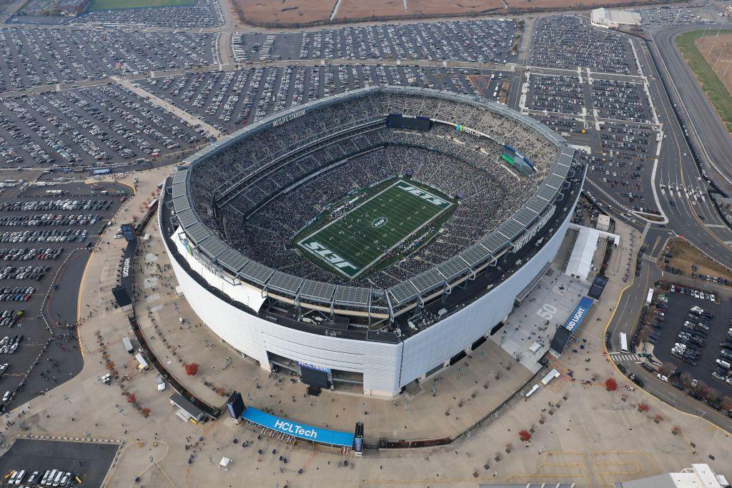 An aerial view of MetLife Stadium in New Jersey, United States