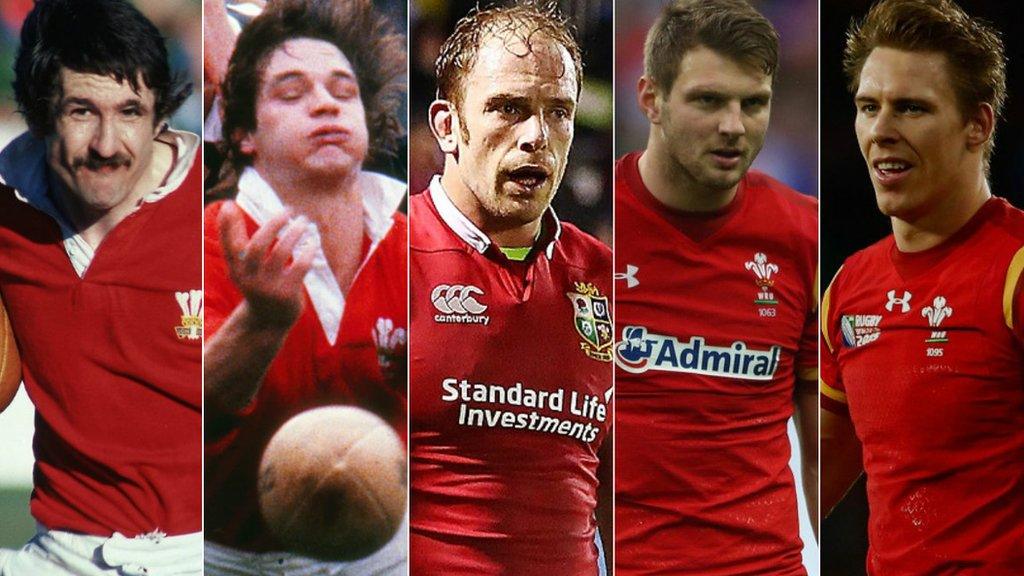 Gerald Davies, Terry Holmes, Alun Wyn Jones, Dan Biggar and Liam Williams