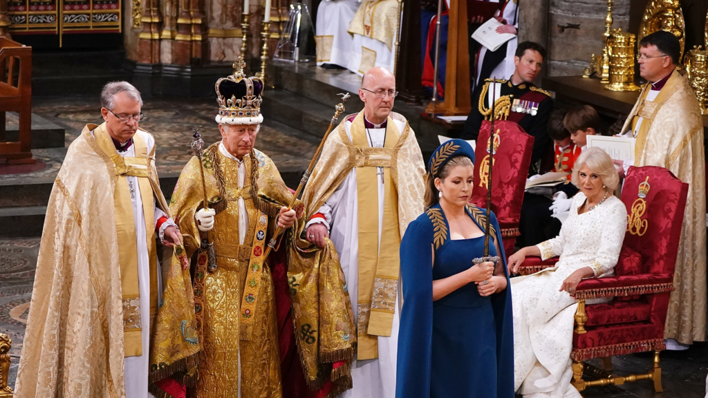 The King in Westminster Abbey