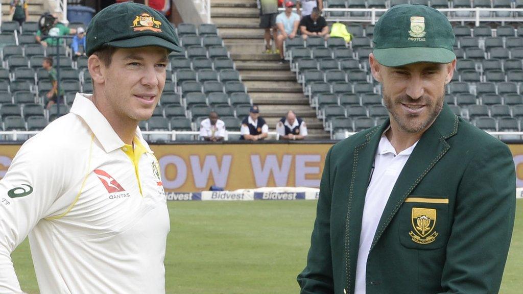 Australia captain Tim Paine and South Africa counterpart Faf du Plessis