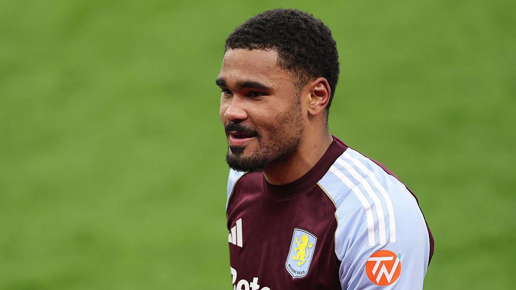 Kadan Young in action for Aston Villa 