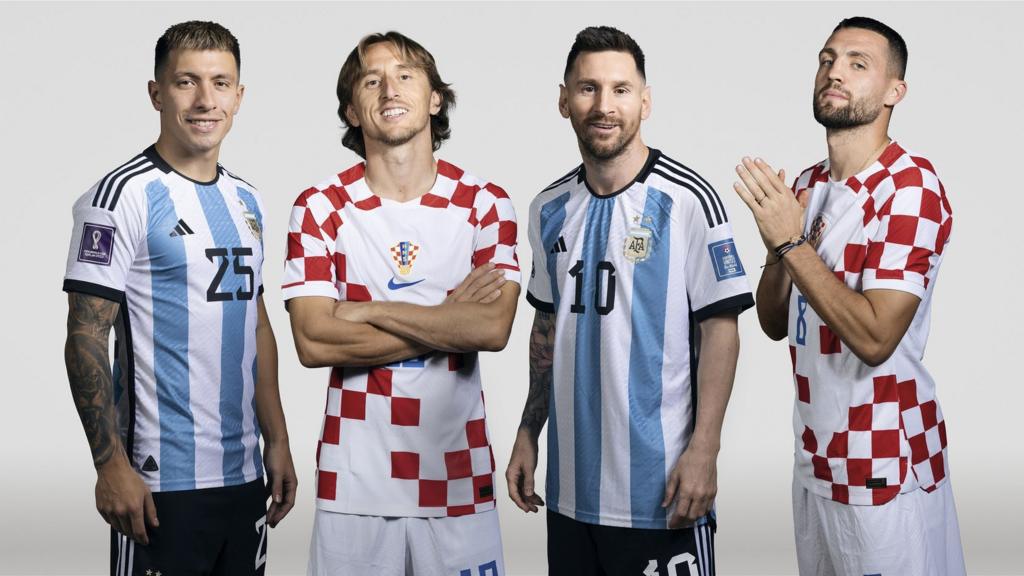 Lisandro Martinez, Luka Modric, Lionel Messi and Mateo Kovacic