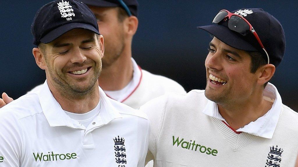 James Anderson and Alastair Cook