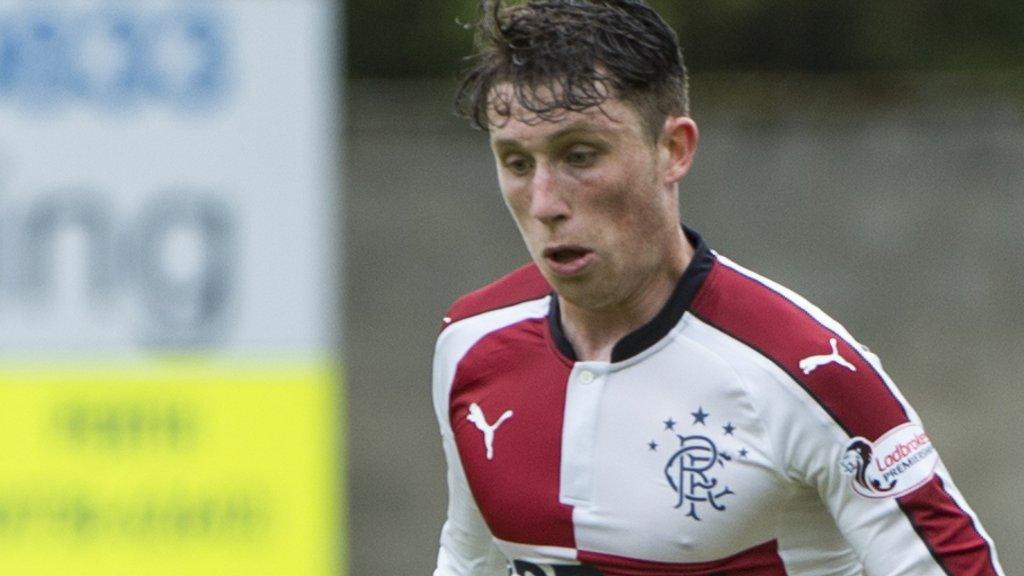 Rangers midfielder Jamie Barjonas