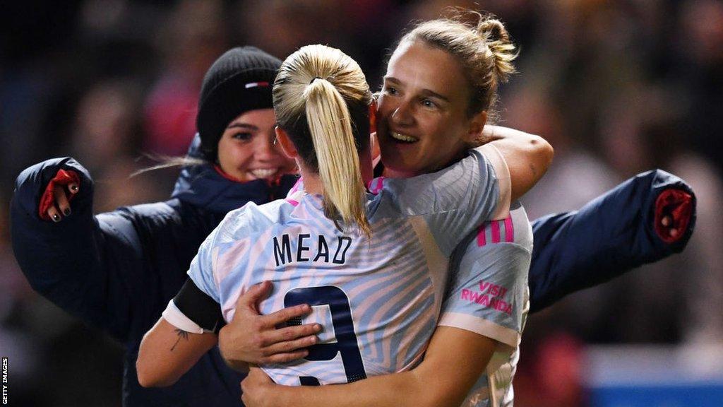 Vivianne Miedema back in action for Arsenal after 11 months out