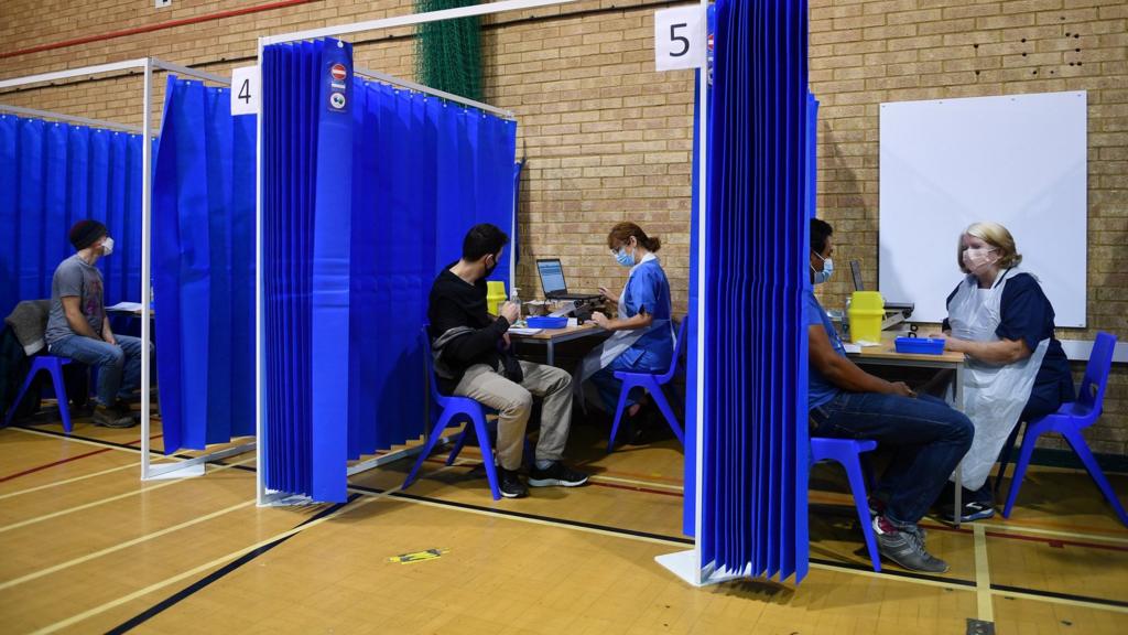 Vaccination centre in the UK