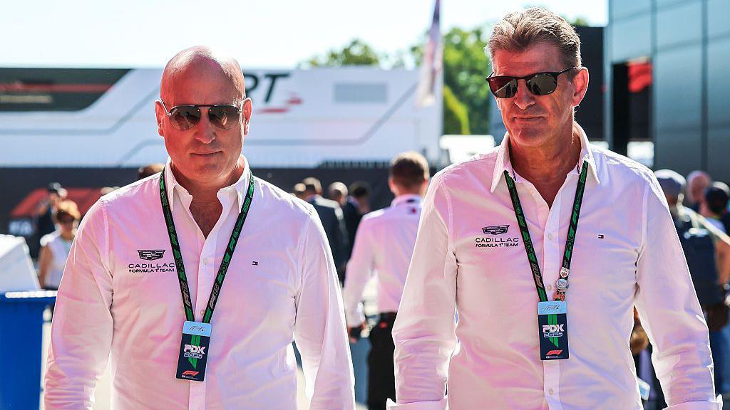 Cadillac F1 team CEO Dan Towriss with Cadillac F1 Team Principal Graeme Lowdon 