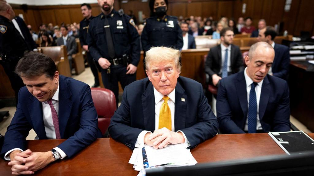 Donald Trump in court