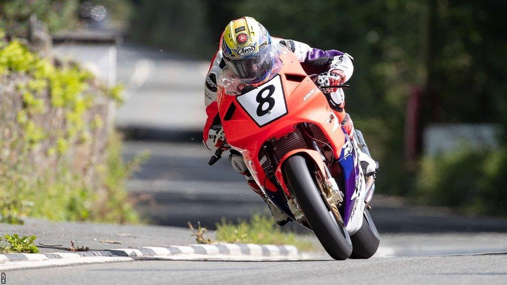 Nathan Harrison on a Honda RC45