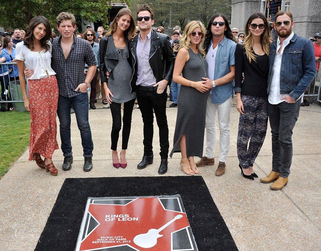 Kings of Leon at Nashville's Music City Walk of Fame in 2012