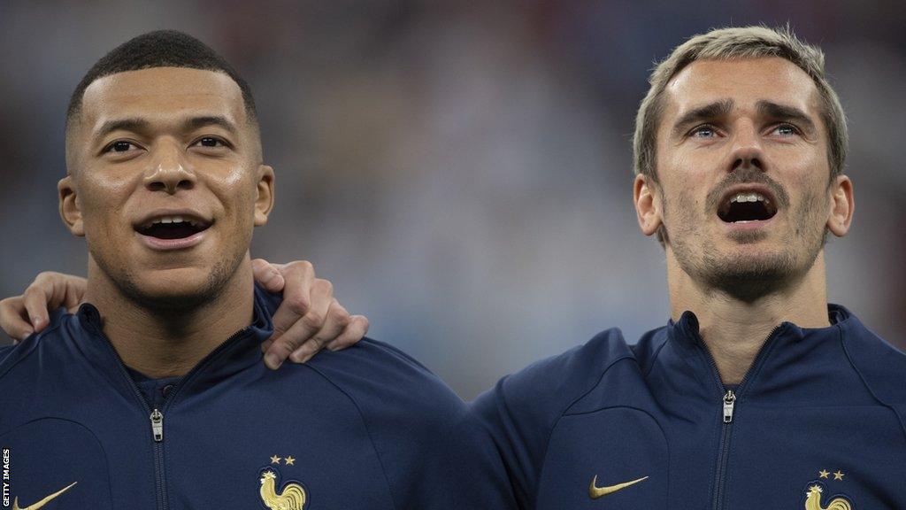 Kylian Mbappe and Antoine Griezmann