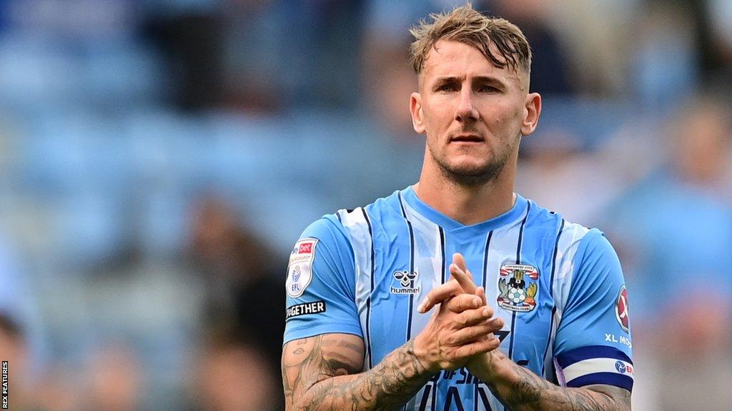 Kyle McFadzean in action for Coventry against West Brom in October