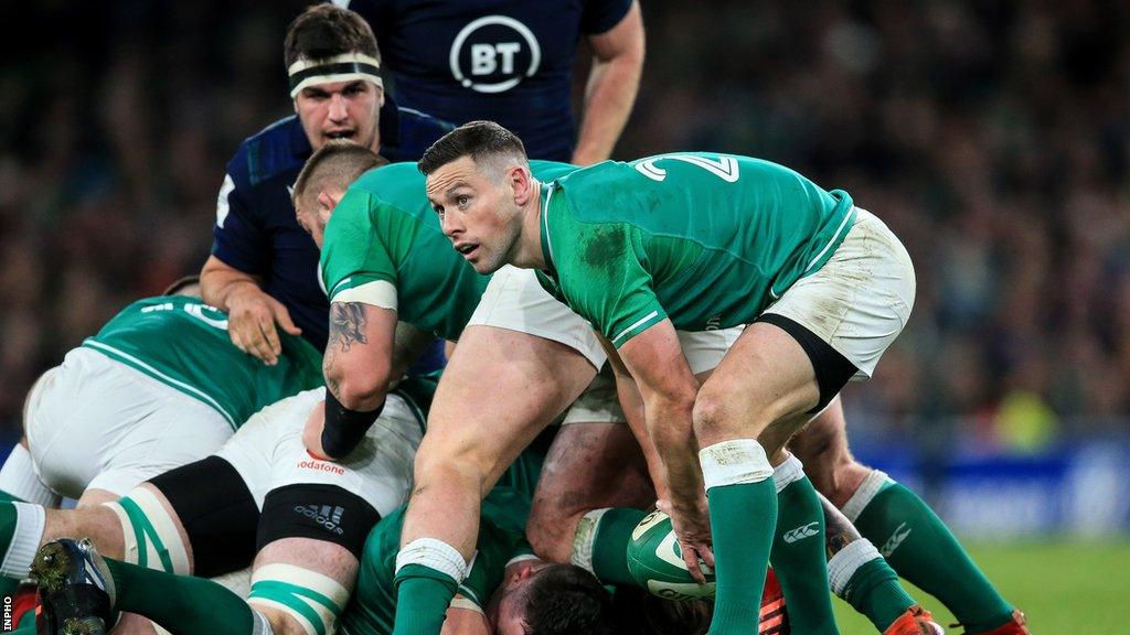 John Cooney in action against Scotland in the 2020 Six Nations