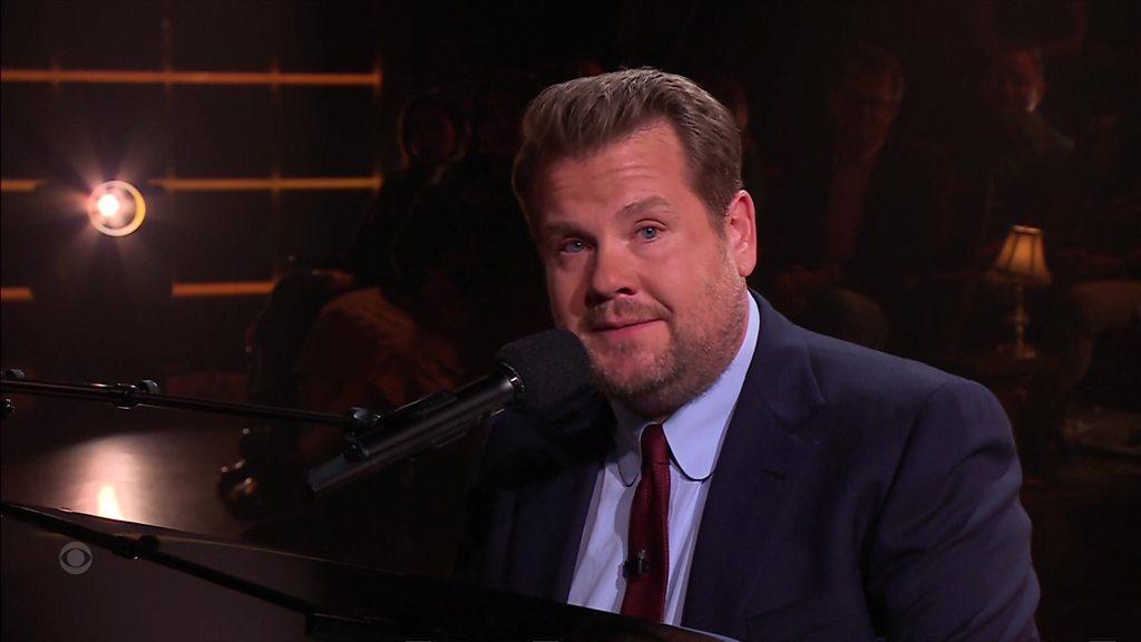 James Corden gets emotional