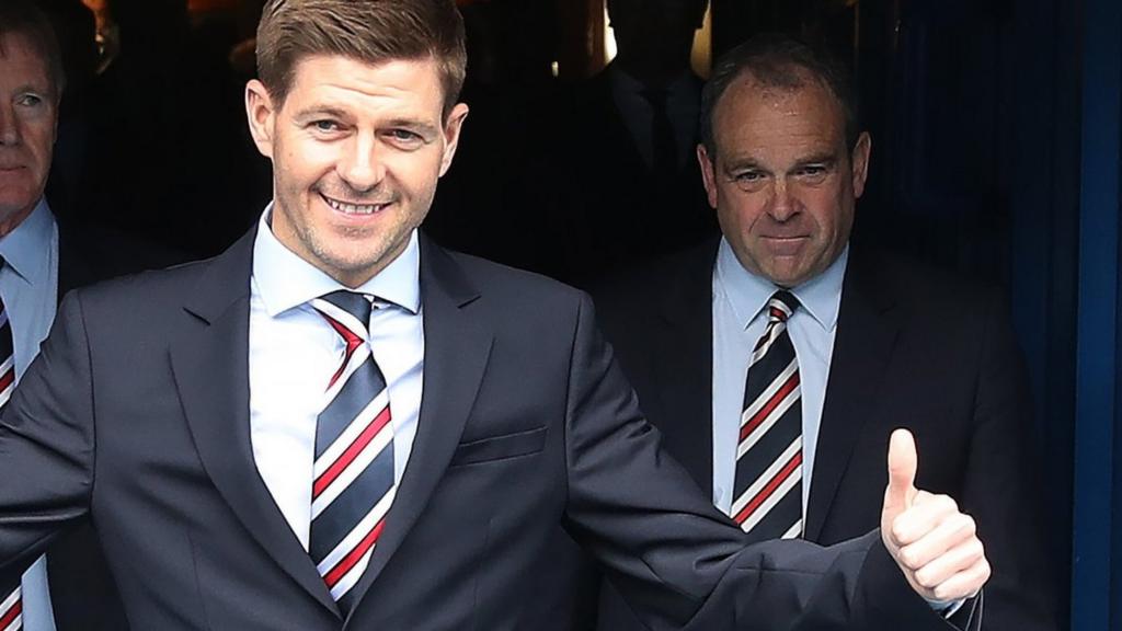 Rangers manager Steven Gerrard