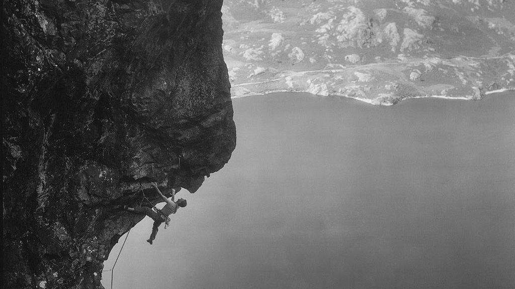 Chris Fisher on Cam Crag