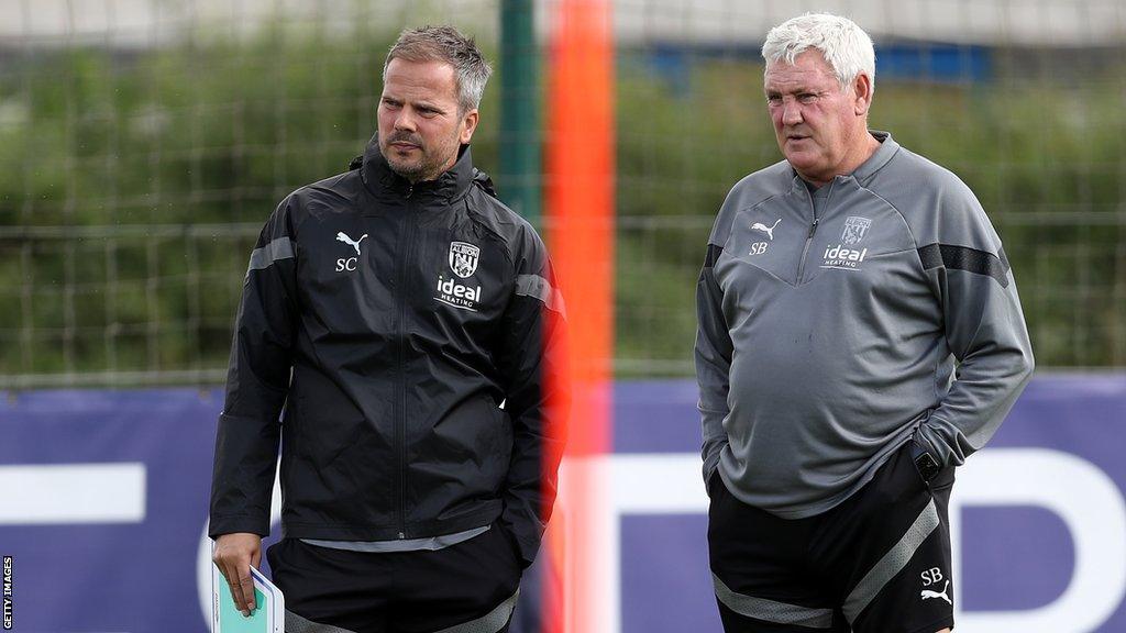 Stephen Clemence (left), with Steve Bruce