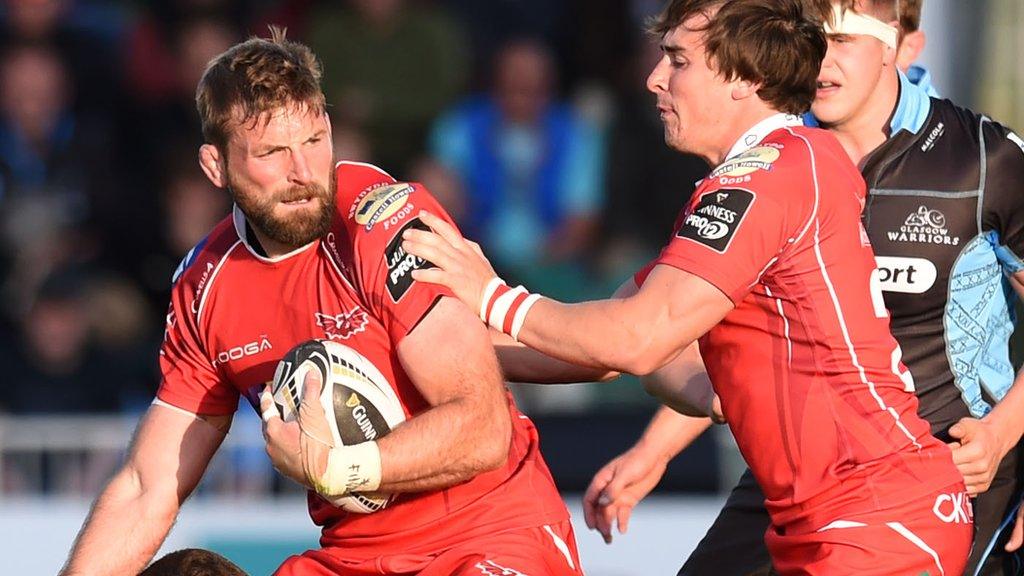 Scarlets' John Barclay was man of the match