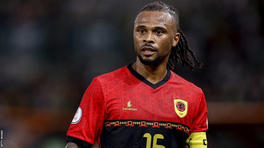 Angola captain Fredy in action at the 2023 Africa Cup of Nations