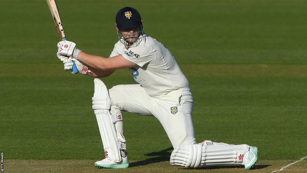 Alex Lees batting for Durham