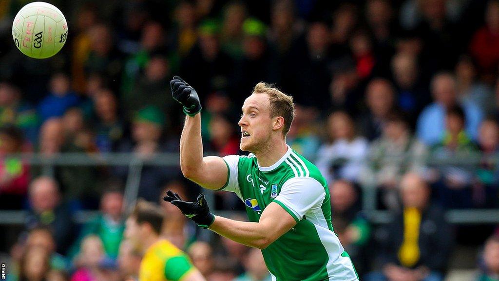 Che Cullen in action against Donegal in the 2019 Ulster SFC quarter-final