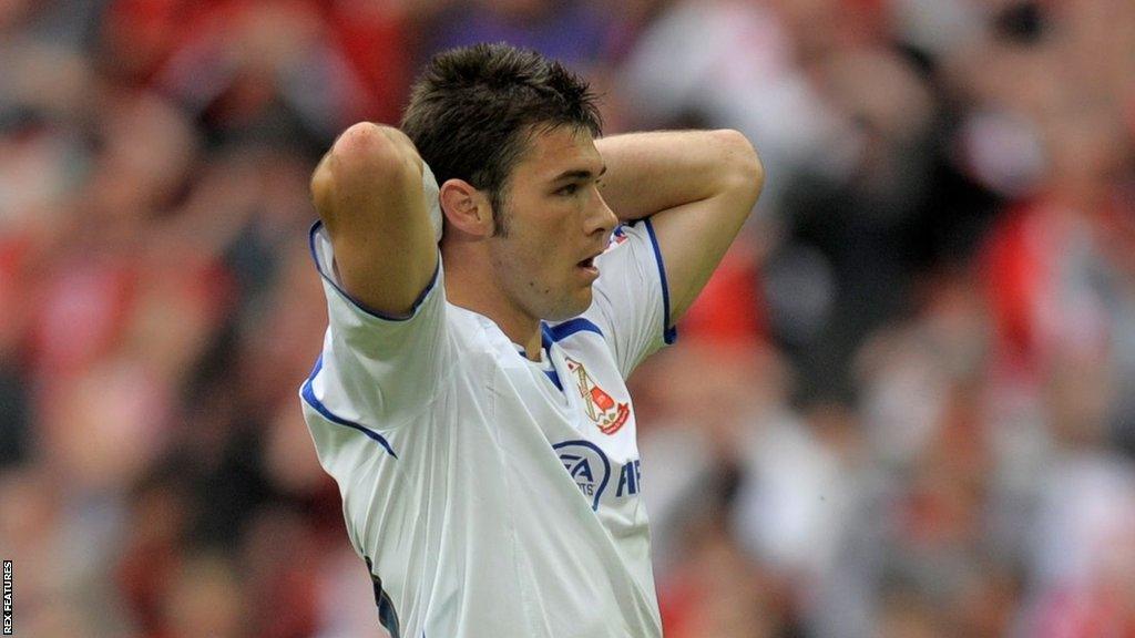 Charlie Austin helped take Swindon to the League One play-off final in 2010, when they were beaten by Millwall at Wembley