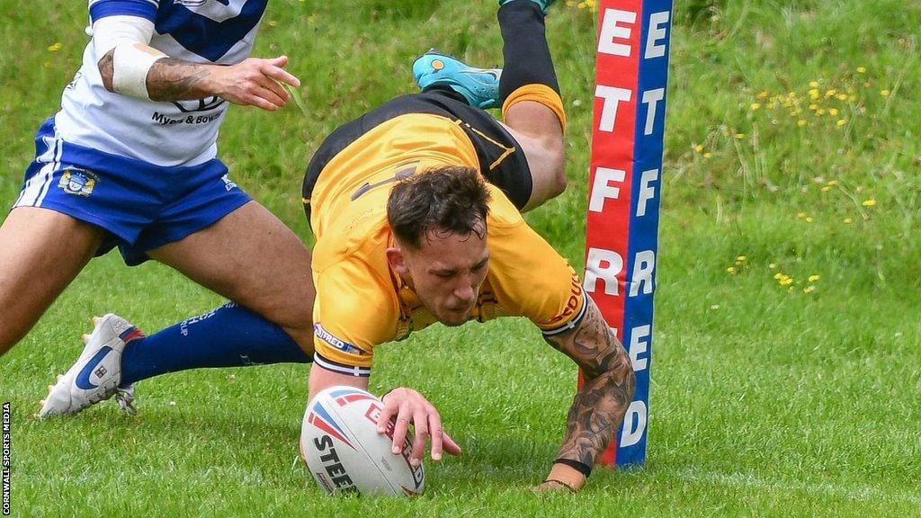Coby Nichol's 17th-minute try for Cornwall