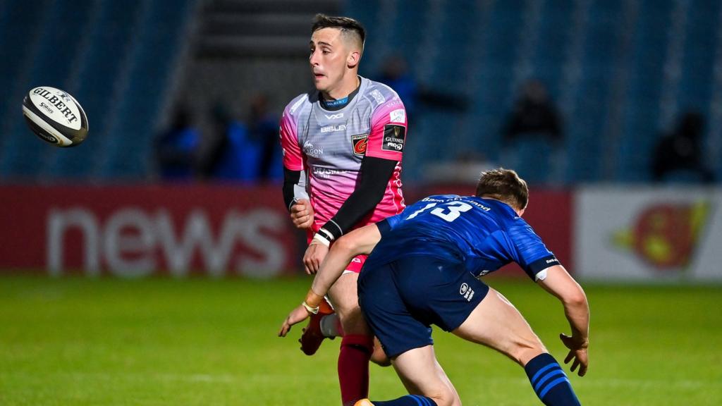 Dragons' Sam Davies in action against Leinster