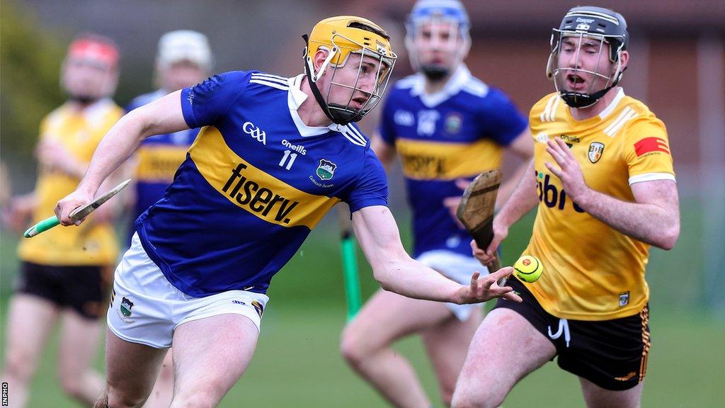 Mark Kehoe in action for Antrim